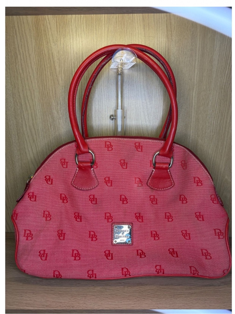 Dooney & Bourke Red Logo Dome Satchel